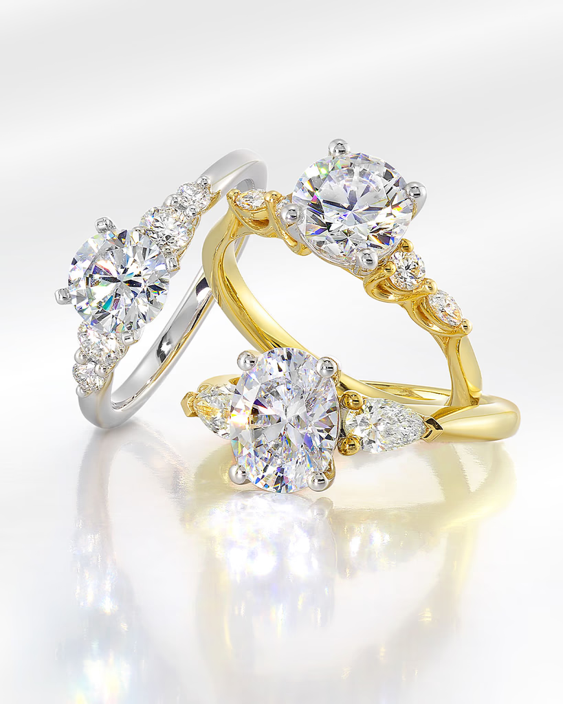 Three Stone Design Three stones for your past, your present, and your future, a timeless trilogy that tells the full story of Three stones for your past, your present, and your your shared journey. Holliday Jewelry Klamath Falls, OR